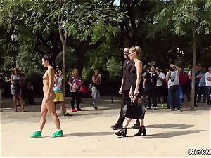naked tramp shamed in public street